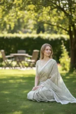 Printed Organza Saree - Image 2