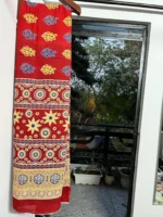 Multicolor Block Print cotton saree - Image 2