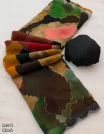 Multicolor Chiffon Saree - Image 3