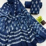 Beautiful Hand block Printed Cotton suits with mulmul cotton Dupatta