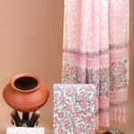 Beautiful Hand block Printed Cotton suits with mulmul cotton Dupatta