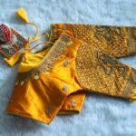 Phantom Silk Blouse with heavy embroidery