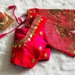 Phantom Silk Blouse with heavy embroidery