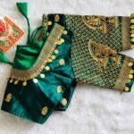 Phantom Silk Blouse with heavy embroidery